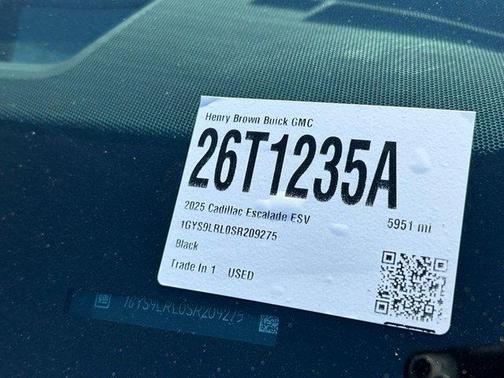 2025 Cadillac Escalade ESV Premium Luxury