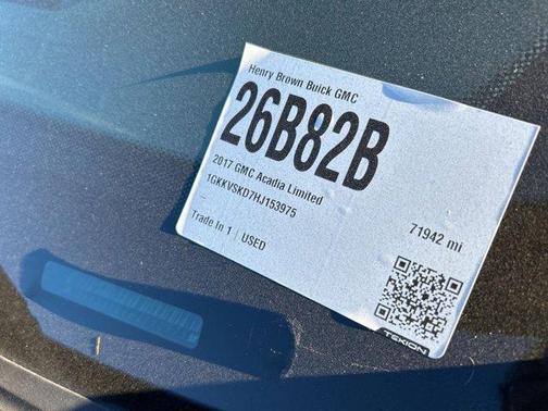 2017 GMC Acadia Limited Limited