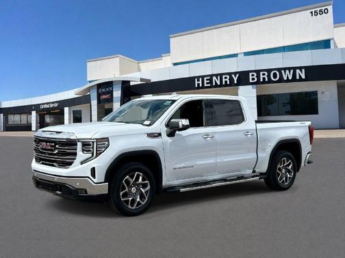 Glacier White 2026 GMC Sierra 1500 SLT