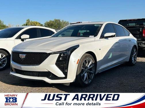 Crystal White Tri-Coat 2025 Cadillac CT5 Sport RWD