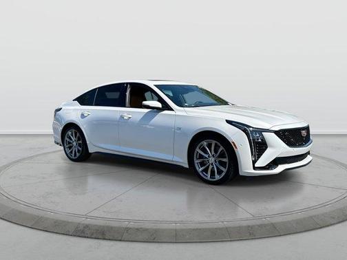 Crystal White Tri-Coat 2025 Cadillac CT5 Sport RWD