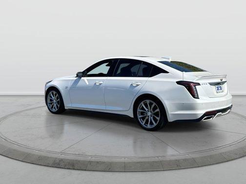 Crystal White Tri-Coat 2025 Cadillac CT5 Sport RWD
