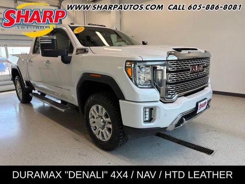 White Frost Tricoat 2022 GMC Sierra 3500 Denali