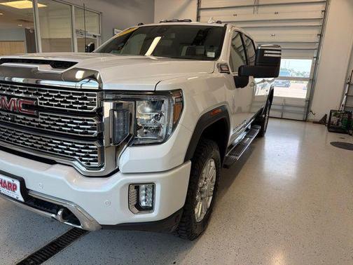 White Frost Tricoat 2022 GMC Sierra 3500 Denali