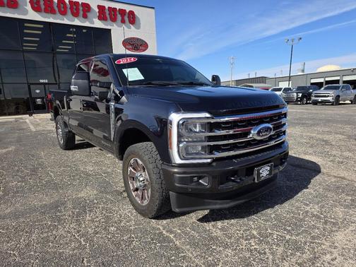 Blue 2024 Ford F-250 King Ranch Truck