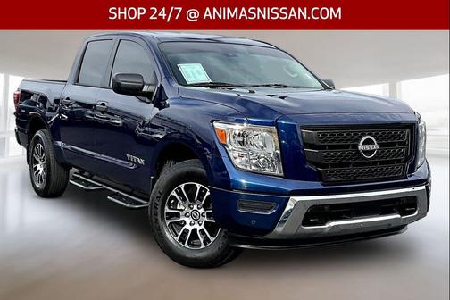 Deep Blue Pearl 2024 Nissan Titan SV