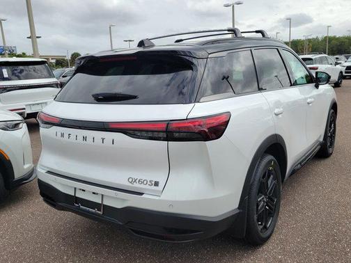Radiant White/Black Obsidian 2026 INFINITI QX60 SPORT AWD