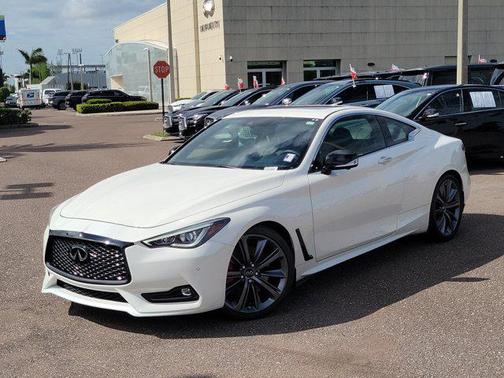 Majestic White 2022 INFINITI Q60 3.0t Red Sport 400