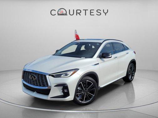 Radiant White 2025 INFINITI QX55 LUXE