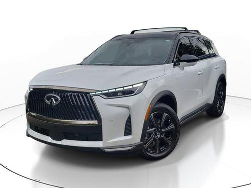 Radiant White/Black Obsidian 2026 INFINITI QX60 AUTOGRAPH