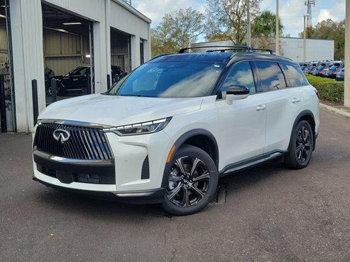 Radiant White/Black Obsidian 2026 INFINITI QX60 AUTOGRAPH