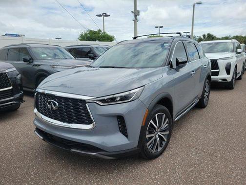 Harbor Gray/Obsidian Black 2025 INFINITI QX60 AUTOGRAPH