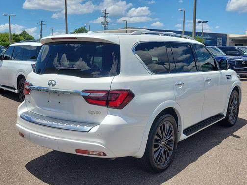 Moonstone White 2024 INFINITI QX80 SENSORY AWD
