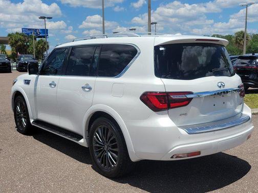 Moonstone White 2024 INFINITI QX80 SENSORY AWD