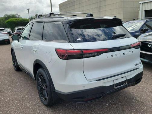 Radiant White/Black Obsidian 2026 INFINITI QX60 SPORT AWD