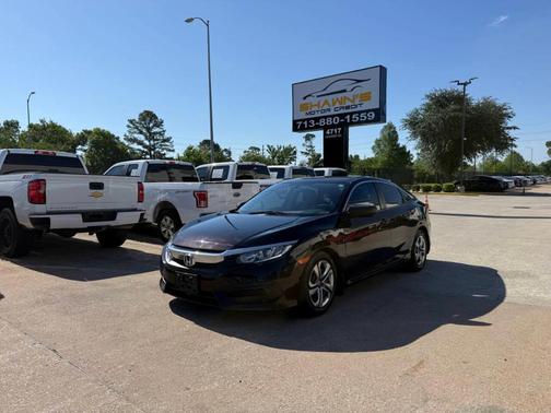 Black 2016 Honda Civic LX