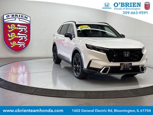 Platinum White 2025 Honda CR-V Hybrid Sport Touring AWD