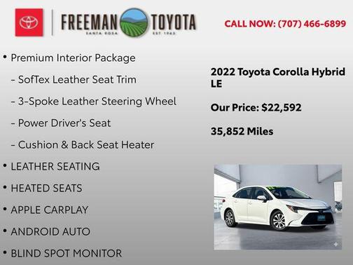 2022 Toyota Corolla Hybrid LE