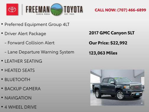 2017 GMC Canyon SLT