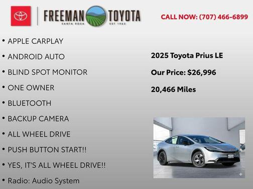 2025 Toyota Prius LE