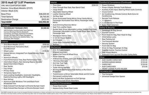 2015 Audi Q7 3.0T Premium