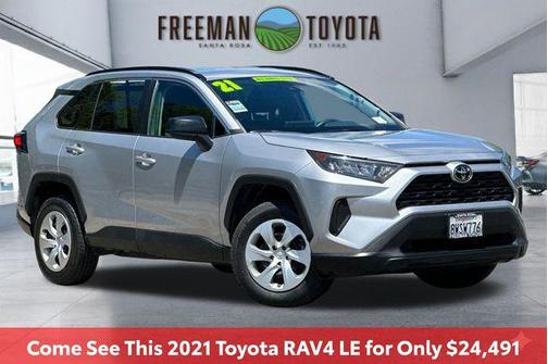 Silver Sky Metallic 2021 Toyota RAV4 LE