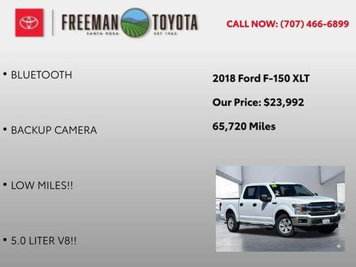 Oxford White 2018 Ford F-150 XLT