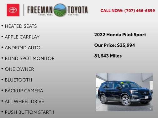 2022 Honda Pilot AWD Sport