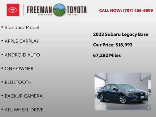 Cosmic Blue Pearl 2023 Subaru Legacy Base