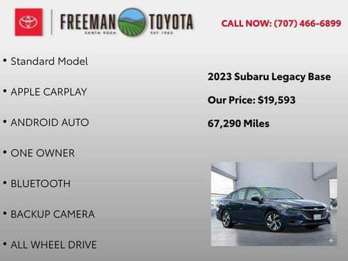 Cosmic Blue Pearl 2023 Subaru Legacy Base