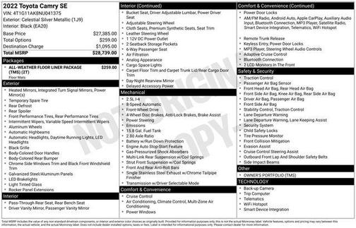 2022 Toyota Camry SE
