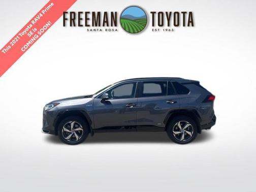Magnetic Gray Metallic w/Midnight Black Roof 2021 Toyota RAV4 Prime SE SUV