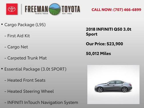 Graphite Shadow 2018 INFINITI Q50 3.0t Sport