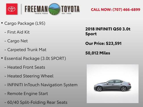 Graphite Shadow 2018 INFINITI Q50 3.0t Sport