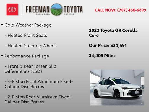 2023 Toyota GR Corolla Core