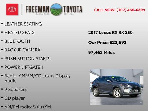2017 Lexus RX 350 Base