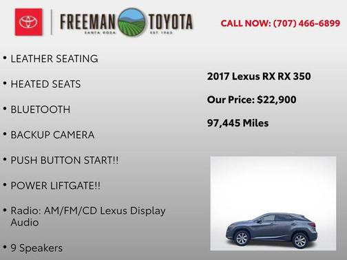 2017 Lexus RX 350 Base