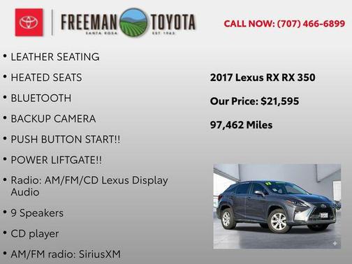 2017 Lexus RX 350 Base