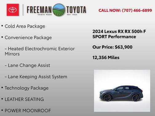 2024 Lexus RX 500h F SPORT Performance