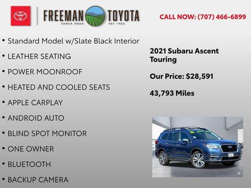 2021 Subaru Ascent Touring 7-Passenger