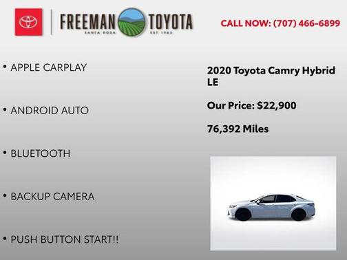 2020 Toyota Camry LE