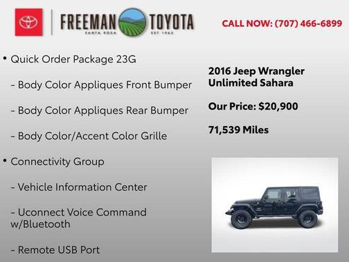 2016 Jeep Wrangler Unlimited Sahara