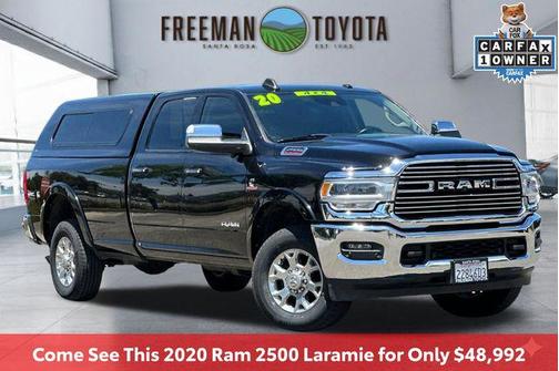 Diamond Black Crystal Pearlcoat 2020 RAM 2500 Laramie Crew Cab 4x4 8' Box
