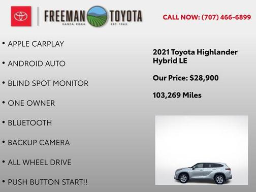 2021 Toyota Highlander Hybrid LE