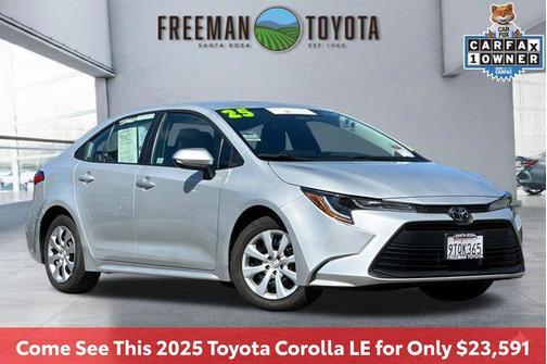 Classic Silver Metallic 2025 Toyota Corolla LE
