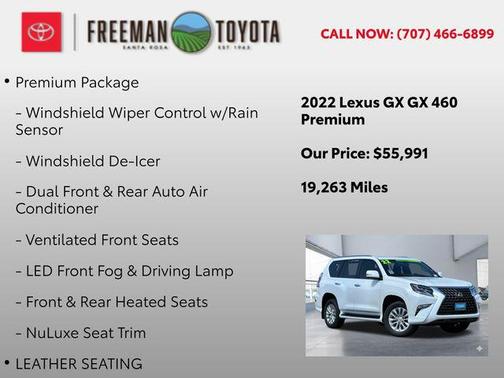 Starfire Pearl 2022 Lexus GX 460 Premium