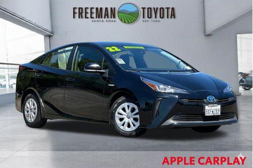 Midnight Black Metallic 2022 Toyota Prius LE
