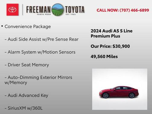 2024 Audi A5 Sportback 45 S Line Premium Plus