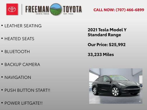 2021 Tesla Model Y Standard Range Rear-Wheel Drive