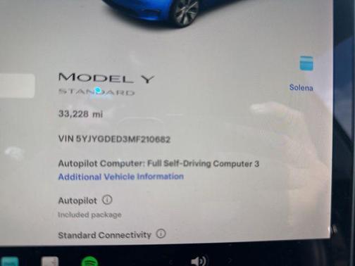 2021 Tesla Model Y Standard Range Rear-Wheel Drive